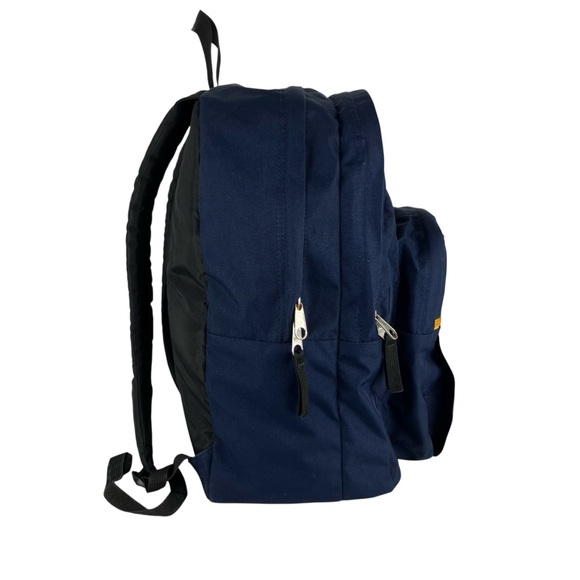 Jansport Big Student Backpack Navy 2 Main Compartments Ergonomic Shoulder Straps - Picture 2 of 11